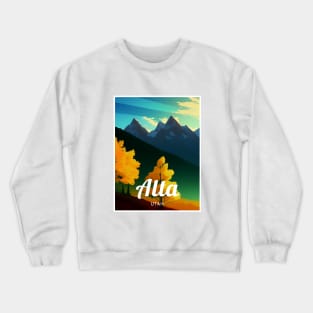 Alta Utah United States ski Crewneck Sweatshirt